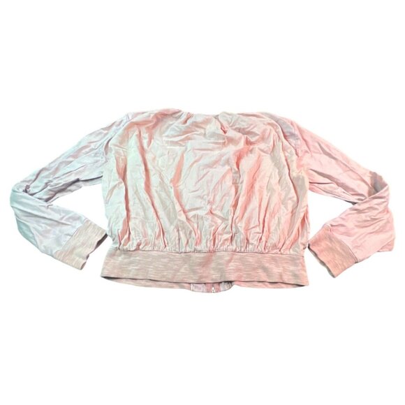 Anthropologie Hei Hei Zip up Peach Top Size Medium Bomber Jacket Lightweight lg - Picture 7 of 7